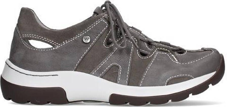 Wolky Veterschoenen Nortec donkergrijs nubuck