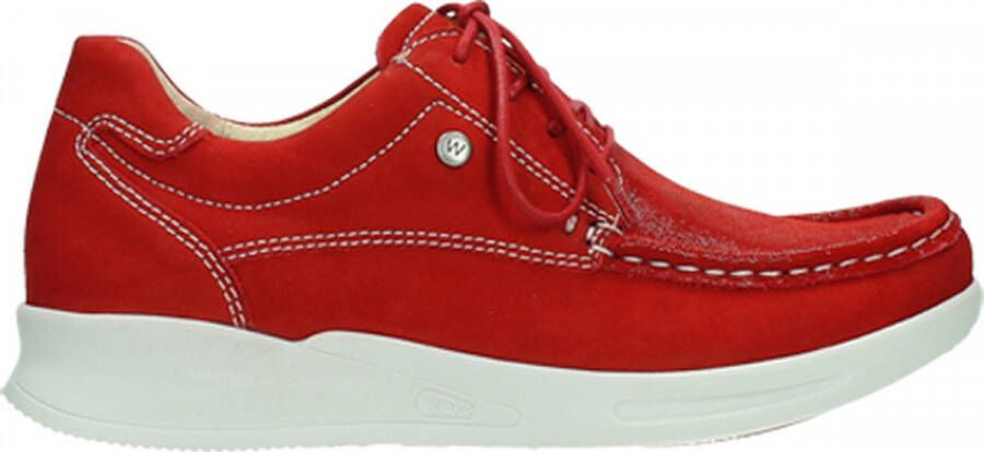 Wolky Veterschoenen One red-summer stretch nubuck