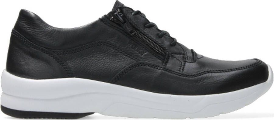 Wolky Veterschoenen Ozark zwart wit leer