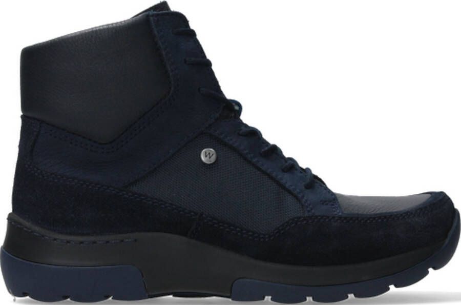 Wolky Veterschoenen Raf blauw combi leer