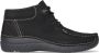 Wolky Hoge veterschoenen Seamy Moc zwart nubuck - Thumbnail 1