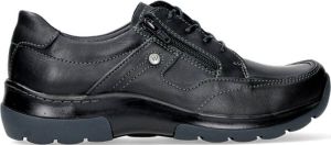 Wolky Veterschoenen Ska zwart leer