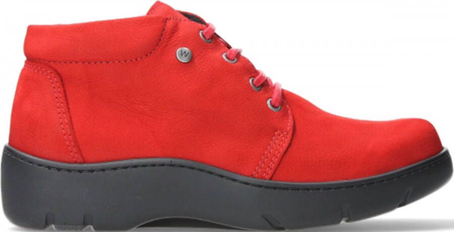 Wolky Hoge veterschoenen Tarda XW-WR donkerrood nubuck