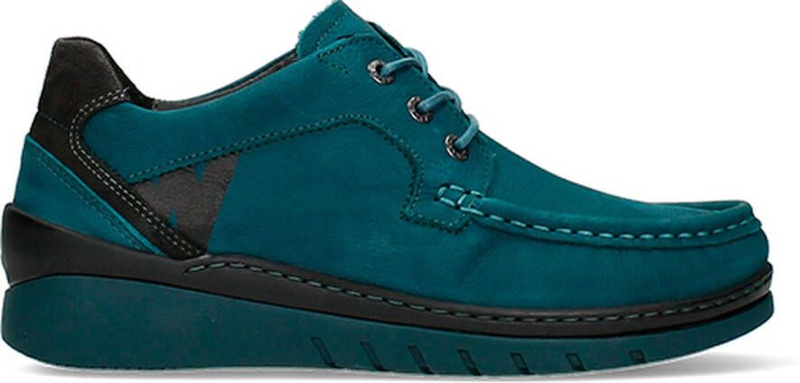 Wolky Veterschoenen Time petrol nubuck