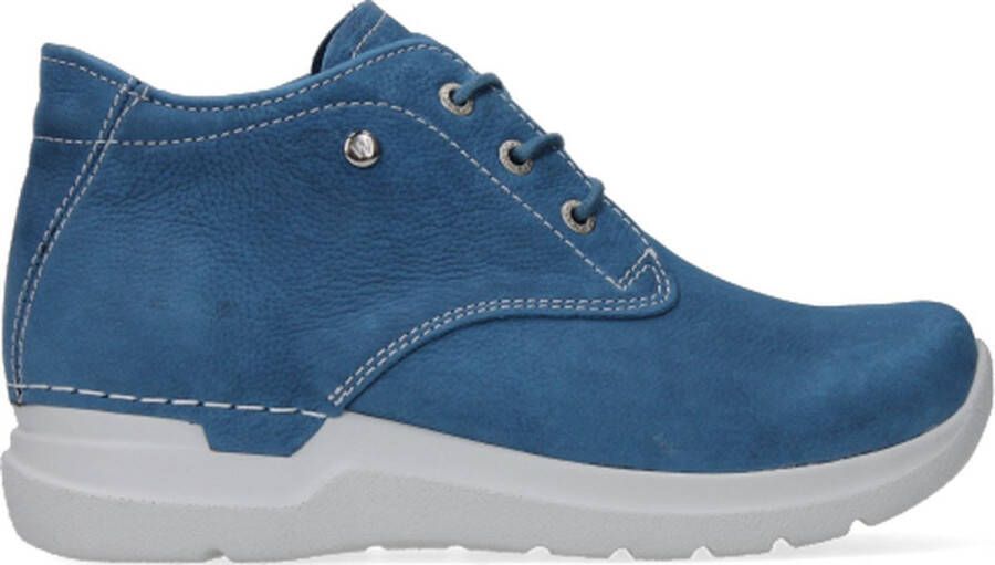 Wolky Hoge veterschoenen Truth HV atlantisch blauw nubuck