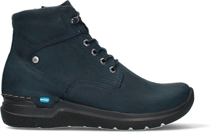 Wolky Hoge veterschoenen Whynot blauw nubuck - Foto 2