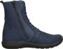 Wolky Viper Veterschoenen Hoog Blauw - Thumbnail 1