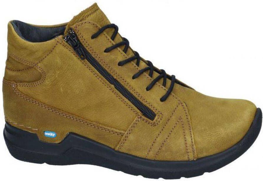 Wolky Why Dames Veterboot 0660611-940 Mosterdgeel