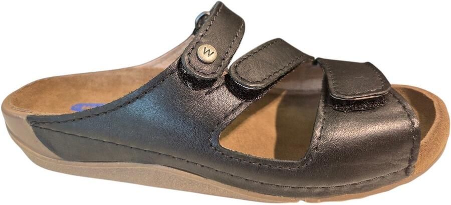 Wolky 0053650 000 Jasper Slippers Zwart Leer Dames Zwart - Foto 4