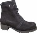 Wolky 0247910 000 Veterboots Zwart Nubuck Dames Zwart - Zwart