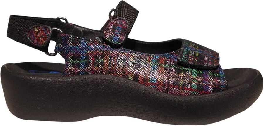 Wolky 0320478.970 Jewel sandaal Giza Print Black Multi