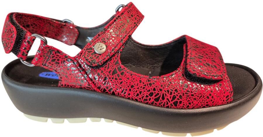 Wolky 0333340 500 Brasillia Sandalen Rood Leer Dames Rood - Foto 2