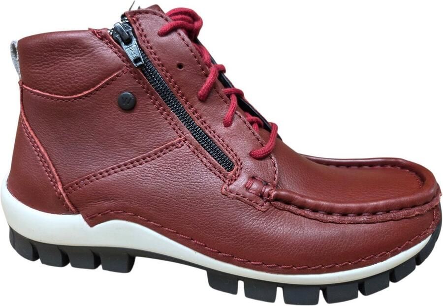 Wolky 0474030 553 Veterschoenen Rood Leer Dames Rood - Foto 2