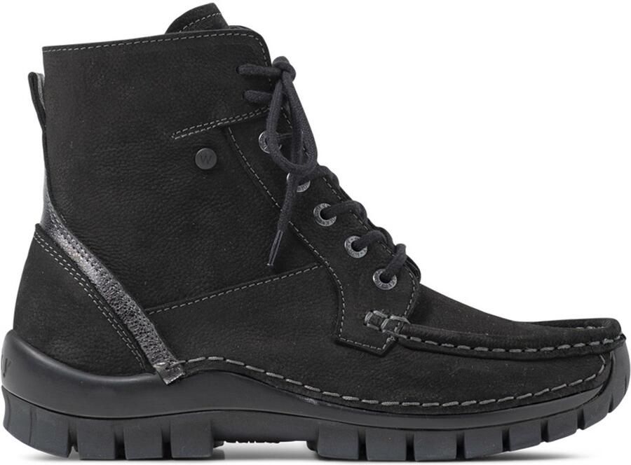 Wolky 04741 11000 VIBE Zwart nubuck damesschoen