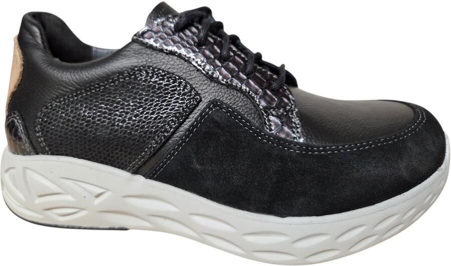 Wolky 0570090 000 Bounce Sneakers Zwart Leer Dames Zwart - Foto 2