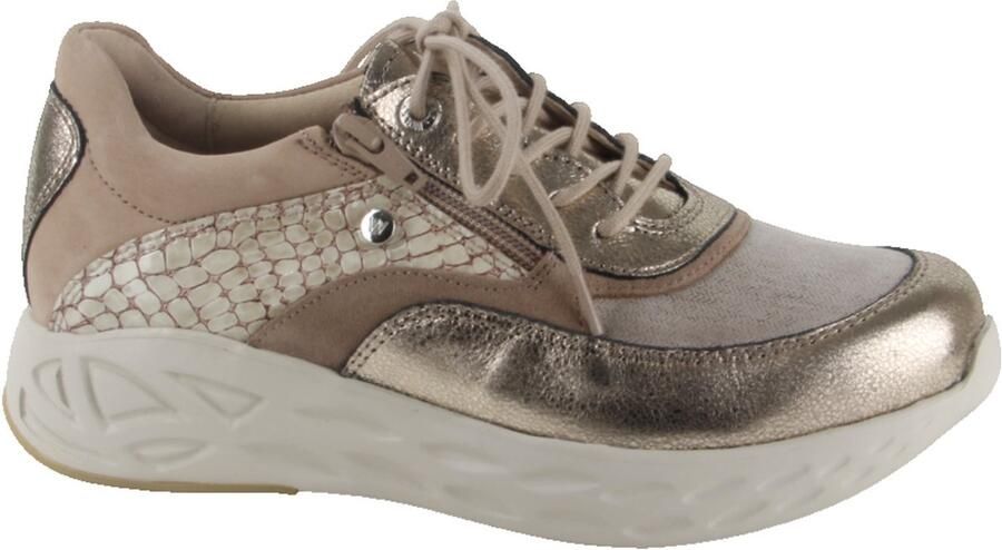Wolky 0570390-144 dames veterschoenen sportief metallic