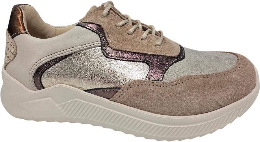 Wolky 0582590 125 E-Way S2F Sneakers Beige Multi Leer Dames Beige