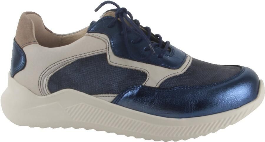 Wolky 0582590-870 dames veterschoenen sportief blauw