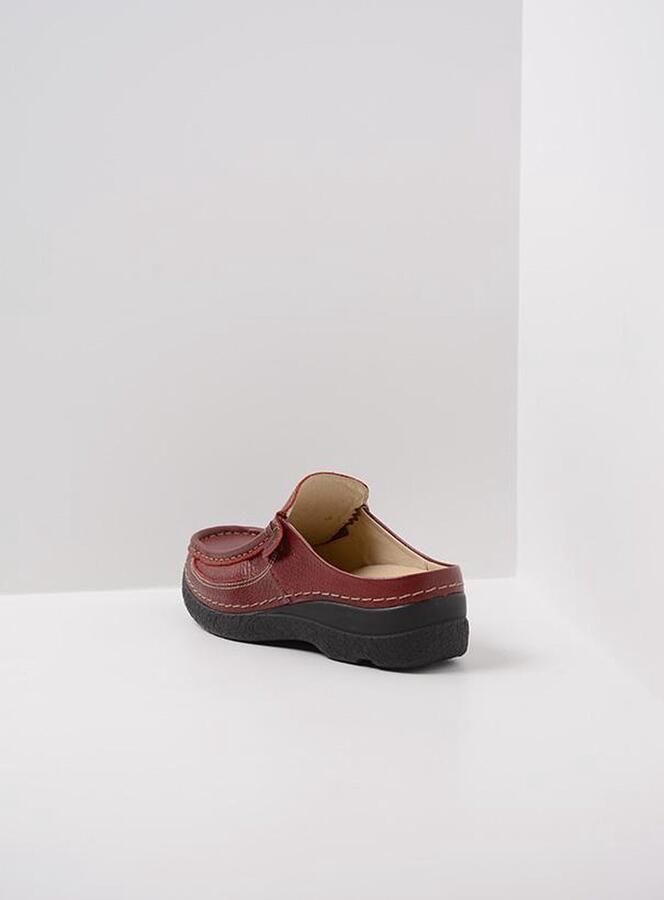 Wolky Dames Slippers Roll Slide Red 06202270-500 Rood - Foto 4