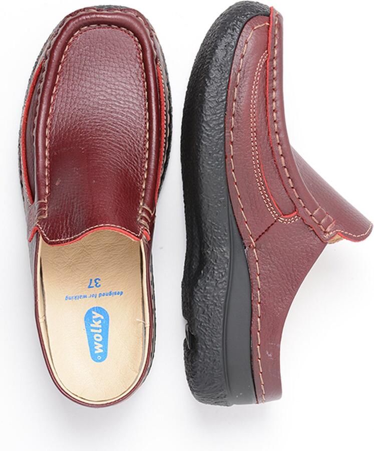 Wolky Dames Slippers Roll Slide Red 06202270-500 Rood - Foto 3