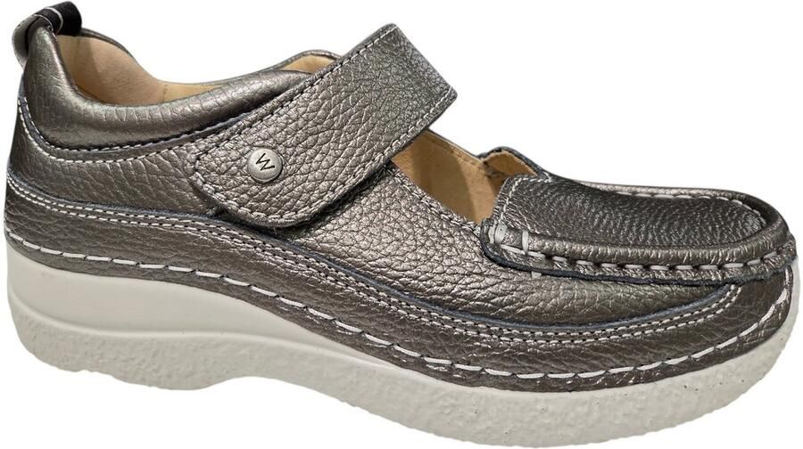Wolky 0621471 210 Bandschoenen Grijs Leer Dames Grijs