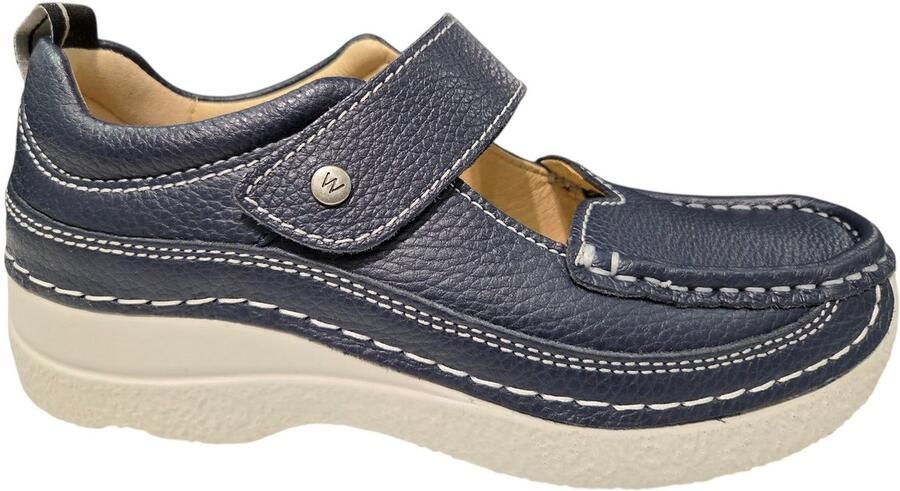 Wolky 0621471 870 Combi Floater Bandschoenen Blauw Leer Dames Blauw