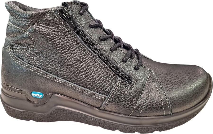 Wolky Why Dames Veterschoen 0660671-000 Zwart