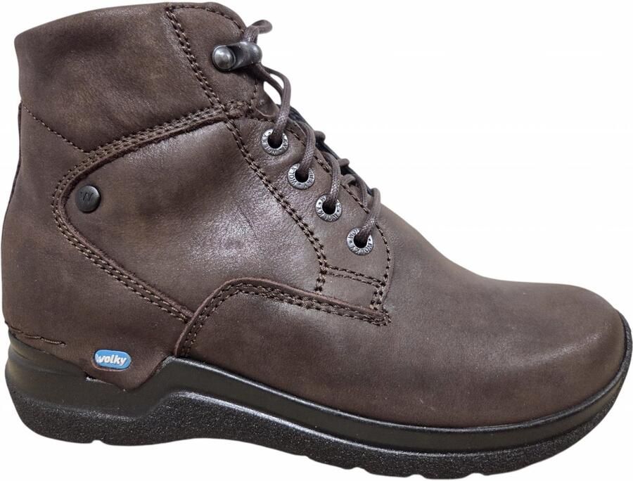 Wolky 0661636 300 Halfhoge Veterschoenen Bruin Leer Dames Bruin