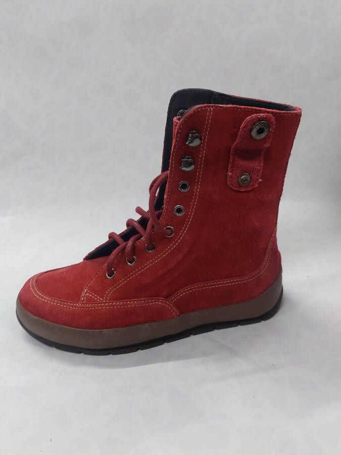 Wolky 230 halfhoge veterschoenen met verlengst rood