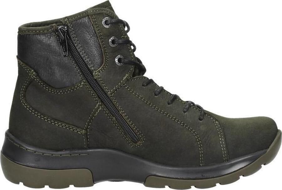 Wolky Ambient Veterschoenen Hoog groen