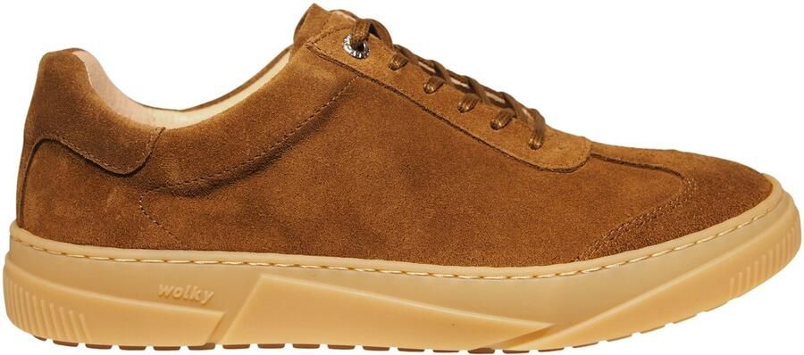 Wolky bruine suède dames sneakers Foria