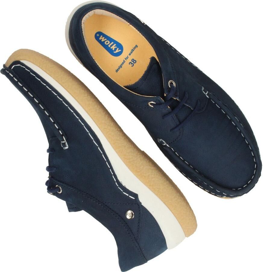 Wolky Dames Veterschoenen Celebration Antique Denim Blauw - Foto 2
