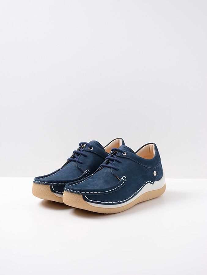 Wolky Dames Veterschoenen Celebration Antique Denim Blauw - Foto 4