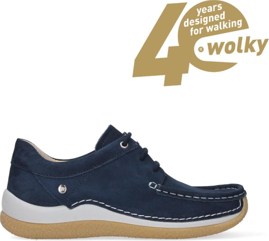 Wolky Dames Veterschoenen Celebration Antique Denim Blauw - Foto 3