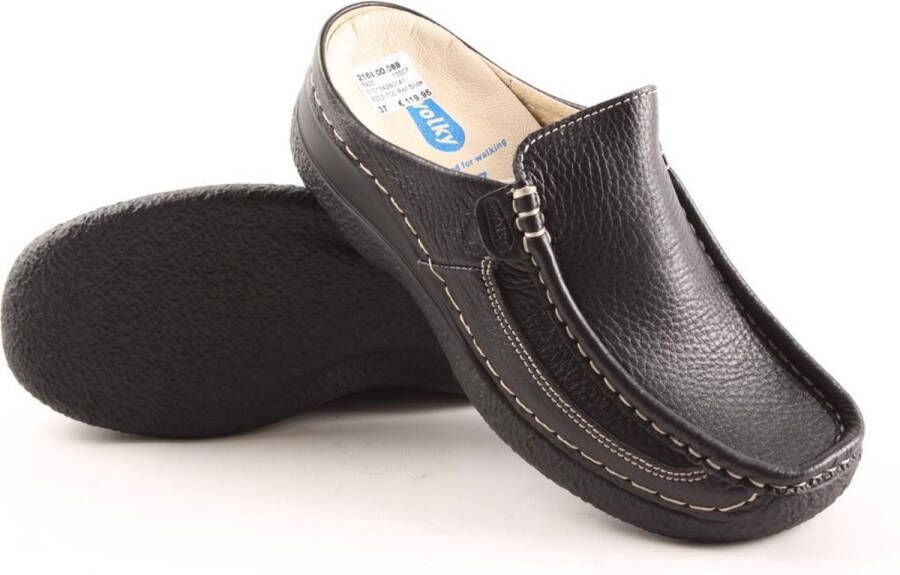 Wolky Klompen 06202 Roll Slide 70000 zwart geprint leer - Foto 14