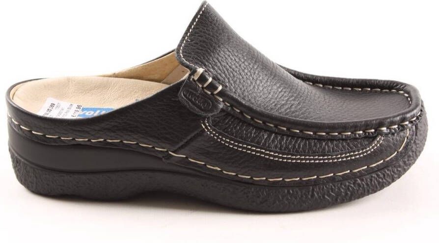 Wolky Klompen 06202 Roll Slide 70000 zwart geprint leer - Foto 16