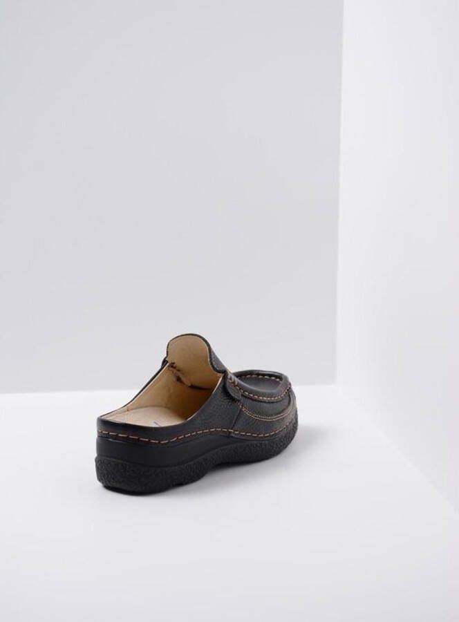 Wolky Klompen 06202 Roll Slide 70000 zwart geprint leer - Foto 7