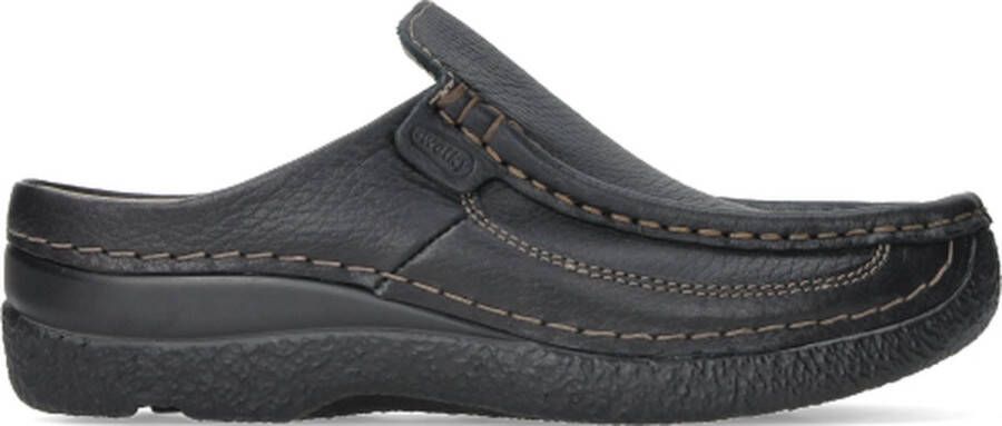 Wolky Klompen 06202 Roll Slide 70000 zwart geprint leer - Foto 20