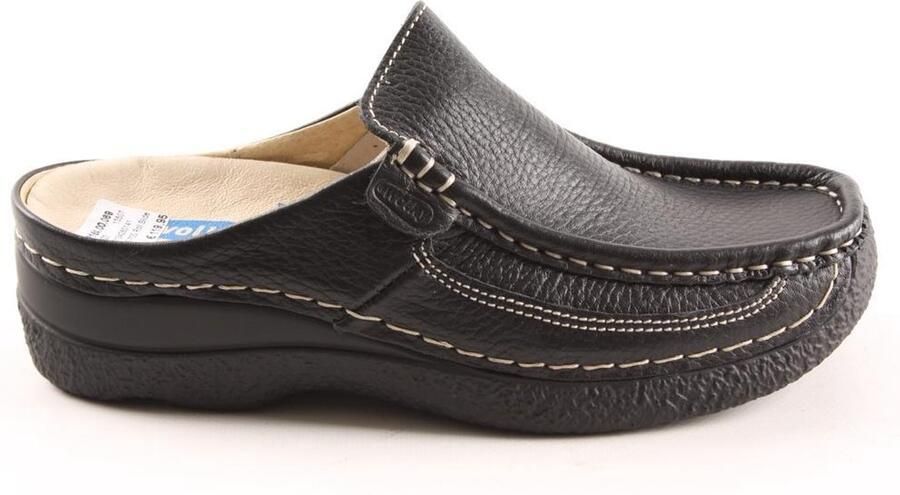 Wolky Klompen 06202 Roll Slide 70000 zwart geprint leer - Foto 15