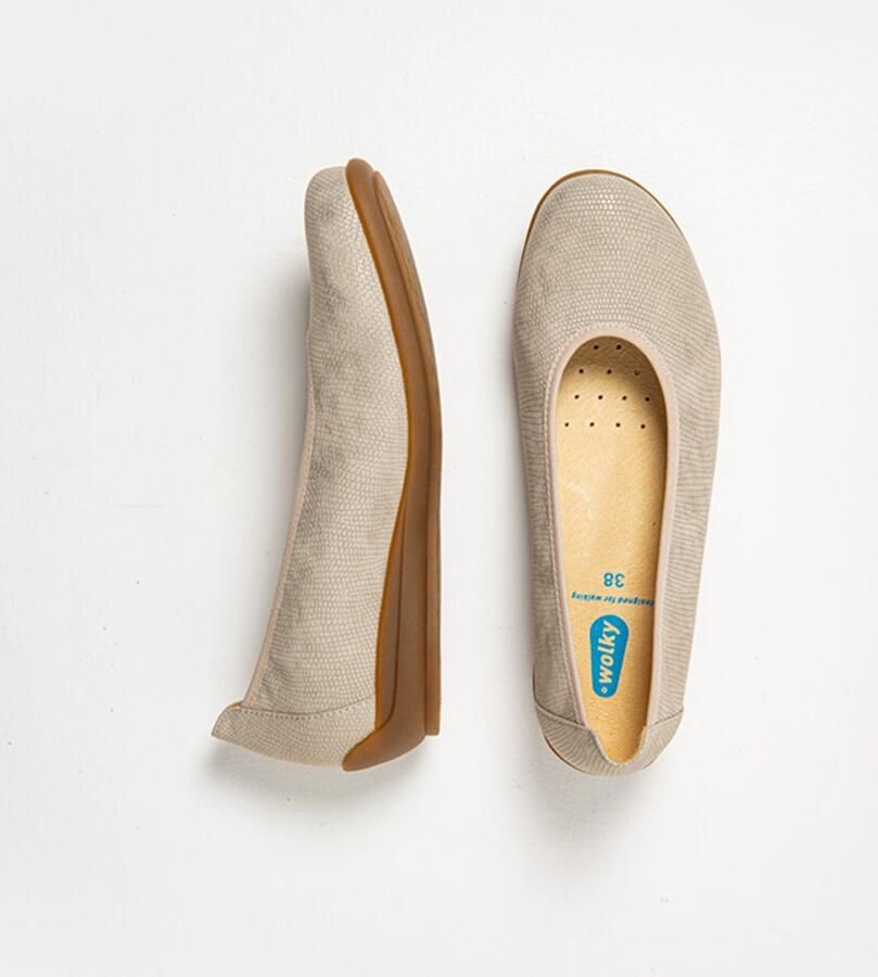 Wolky Dames Ballerina's 00386 Duncan F2F Roze