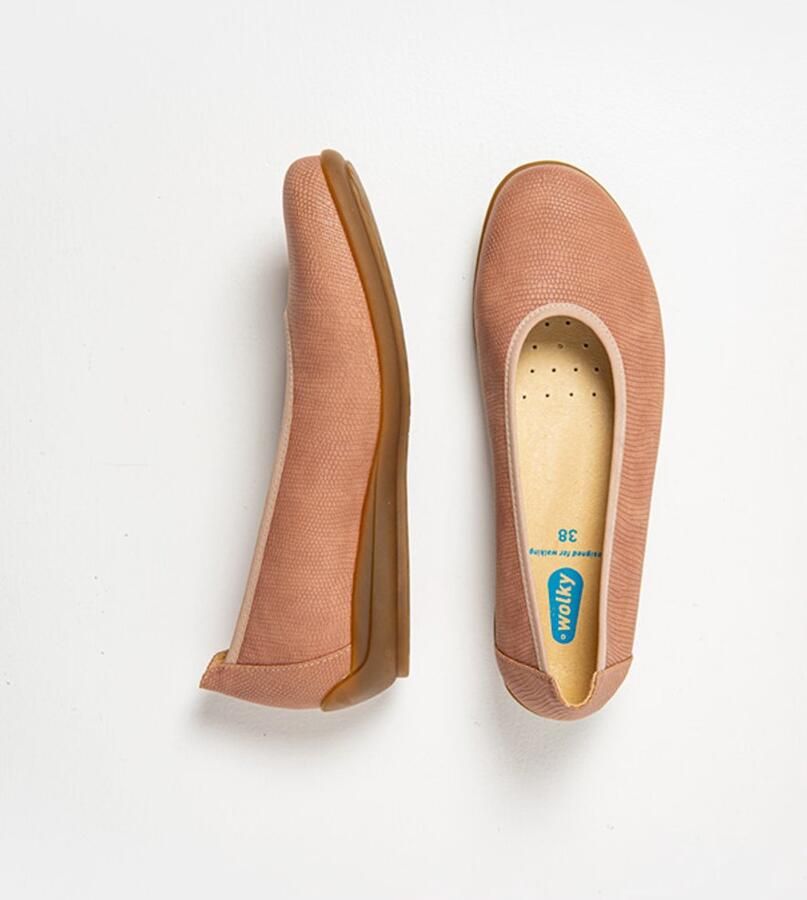 Wolky Dames Ballerina's 00386 Duncan F2F Roze