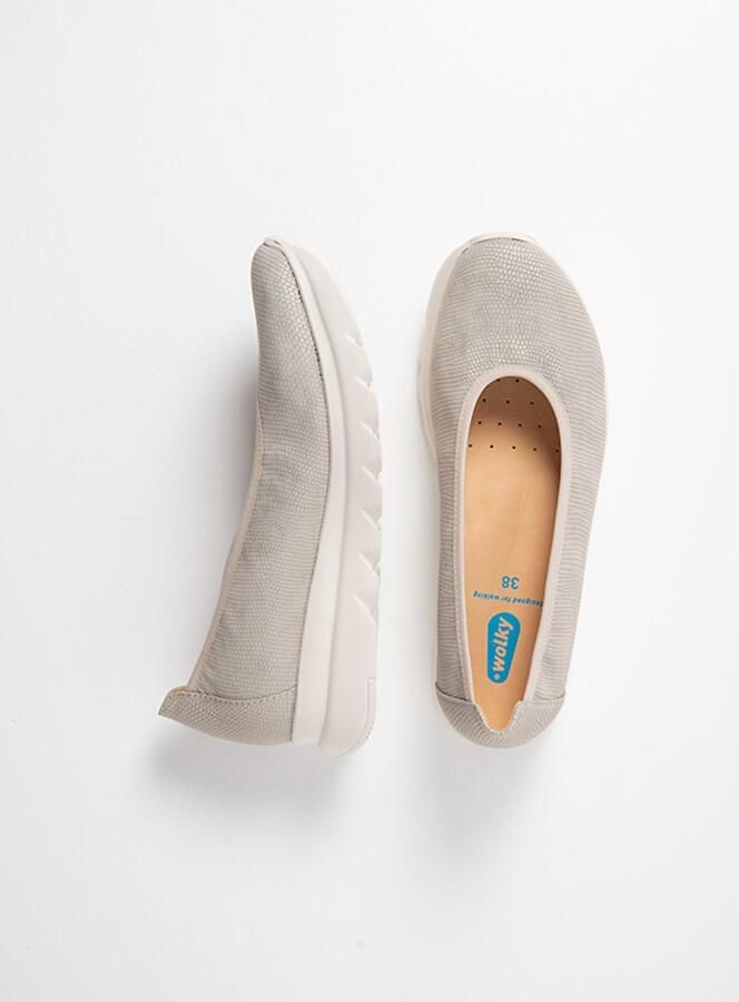 Wolky Dames Ballerina's 02126 Snallerina F2F Grijs