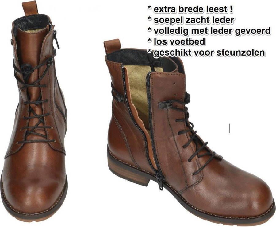Wolky Enkellaarsjes en boots Murray XW cognac leer - Foto 4