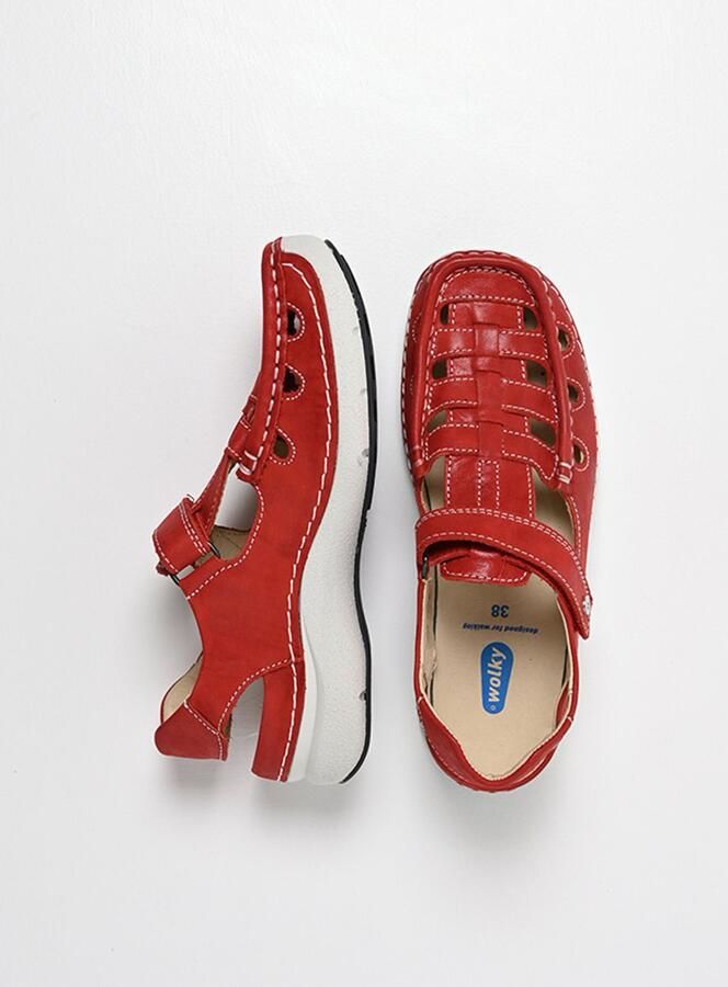 Wolky Dames Comfortschoenen 07204 Rolling Sun Rood