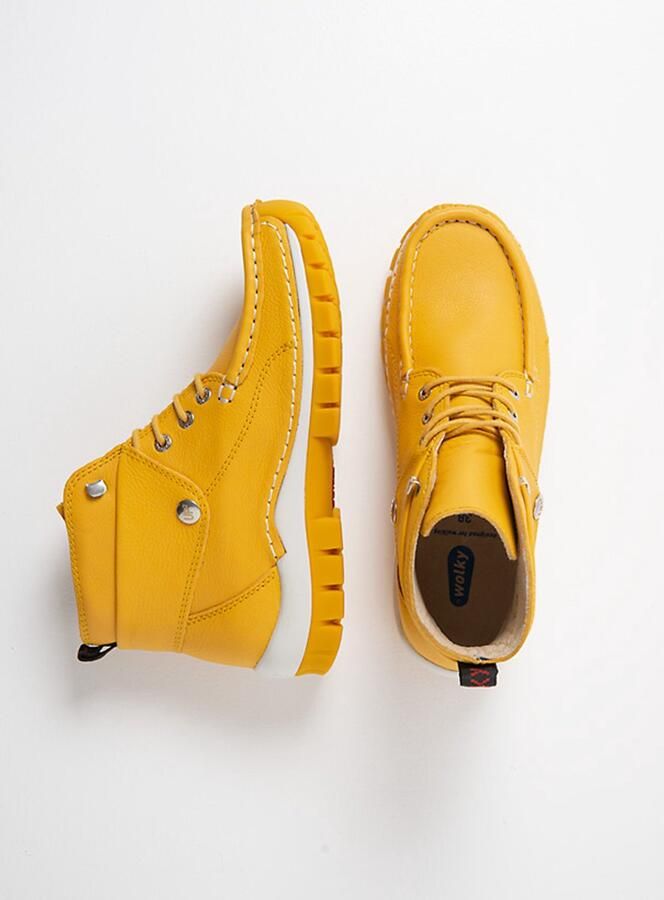 Wolky Dames Hoge veterschoenen 04700 Jump Summer Geel - Foto 3