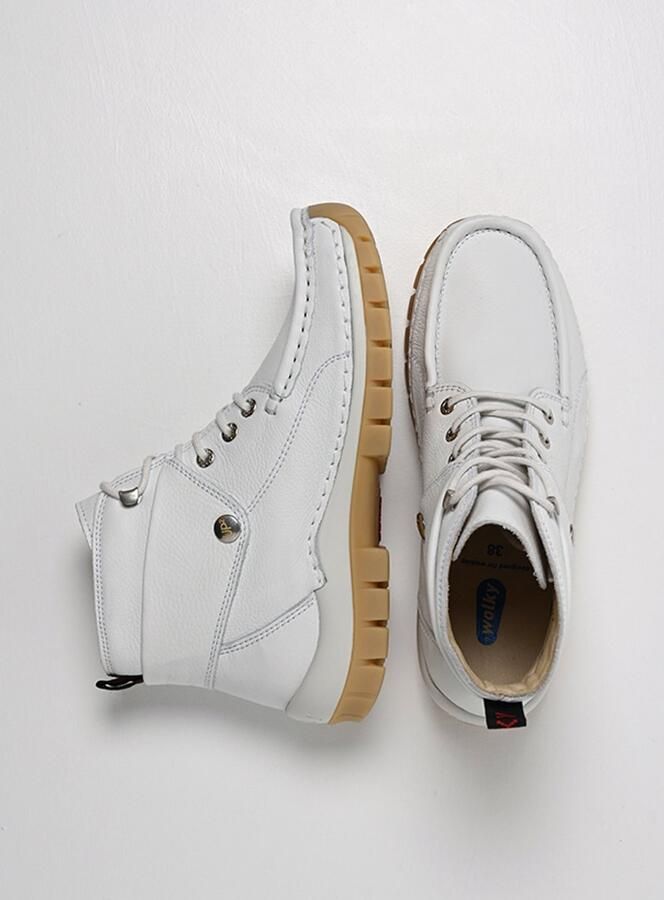 Wolky Dames Hoge veterschoenen 04700 Jump Summer Wit - Foto 2