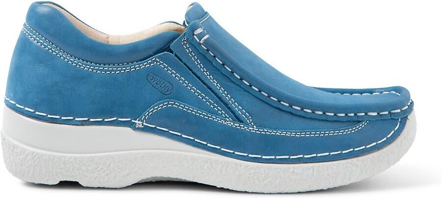 Wolky Dames Instappers 06206 Roll Sneaker Blauw