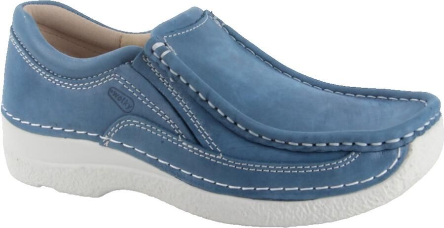 Wolky Dames Instappers 06206 Roll Sneaker Blauw