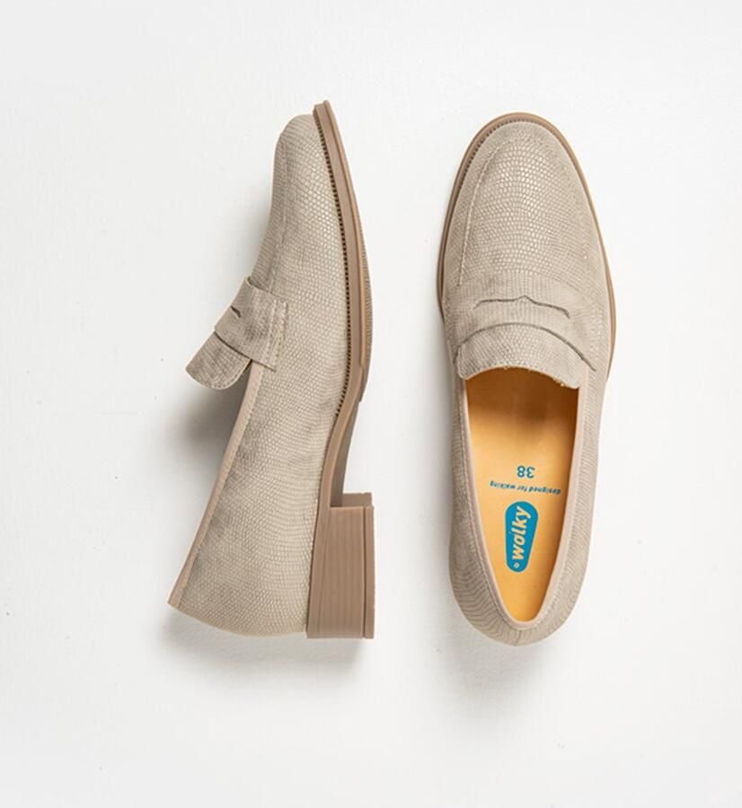 Wolky Dames Instappers 07760 Alabama F2F Beige