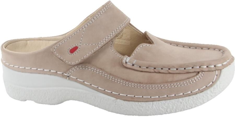 Wolky Dames Klompen 06227 Roll Slipper Beige